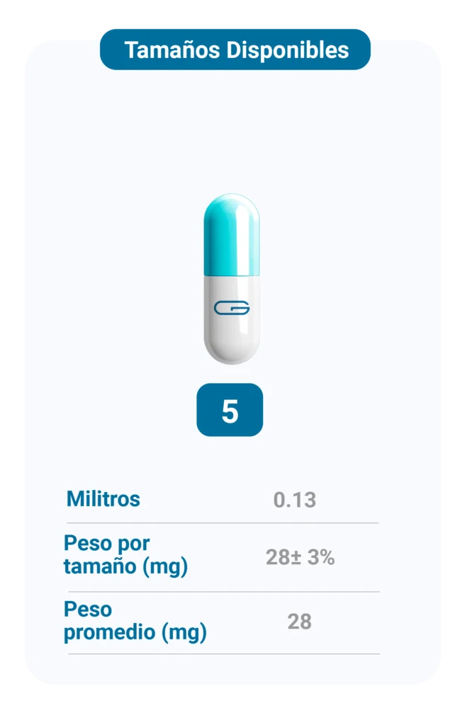 Cápsulas vacías 5 - Globalquimia